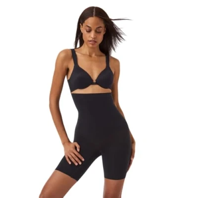 Abbildung von SPANX Shapewear für Damen Tummy Control High Waisted Power Short (Regular und Übergröße), Very Black, 1X