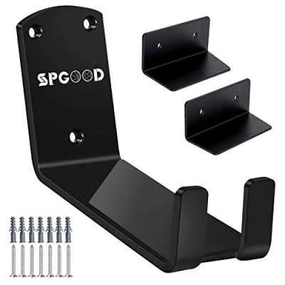 Abbildung von SPGOOD Fahrrad Wandhalterung 3 in 1 Fahrradhalterung, Aufhängung Fahrradhalter 2X Stützwinkel Chutzpads Tragkraft 32KG für MTB,E Bikes,Rennrad（2PCS