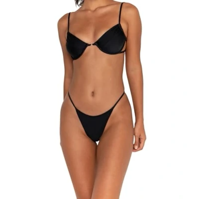 Abbildung von FAE House Sheridan Bikinioberteil Nero Luxuriöses Damen Schwarz 100 % nachhaltiger Stoff Kaltes Handwaschen Größe M