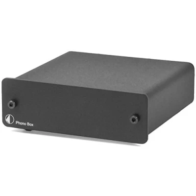 Abbildung von Pro Ject Phono Box Vorverstärker MC /MM Tonabnehmern, Hartvergoldete RCA/Cinch Buchsen schwarz