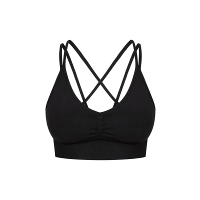 Abbildung von Smilodox Katrin Sportbh mit leichter Stützkraft, Damen, Größe: XS, Schwarz