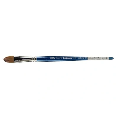 Abbildung von Winsor &amp; Newton 5368113 Cotman Aquarell Synthetikhaar Pinsel Serie 668 Filbertpinsel, kurzer Stiel mit exzellenter Sprungkraft, Farbtragekraft und Punktgenauigkeit 13mm 1/2&quot;