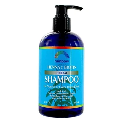 Abbildung von Henna Biotin Kräuter Shampoo, 12 Flüssigunzen (360 ml) Rainbow Forschung