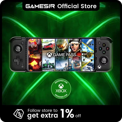 Abbildung von GameSir X2 Pro Mobile Game Controller für Android Type C (100179 mm), Handy xCloud, Stadia, Luna, Apex, Diablo Immortal 1 Monat Xbox Pass Ultimate Passthrough Charging (weiß)