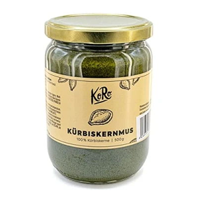 Abbildung von KoRo Kürbiskernmus 12 x 500 g Angenehm süße vegane Nuss Creme aus 100% Kürbiskernen ohne Zusätze