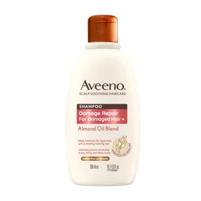 Abbildung von Aveeno Damage Repair Mandelöl Kopfhautberuhigendes Shampoo für geschädigtes Haar, 300 ml