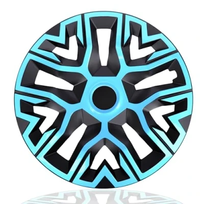Abbildung von NRM The Best Bicolor Azure/Black Radkappen 16 Zoll für Stahlfelgen 16“ Radzierblenden 4er Set Azur/Schwarz
