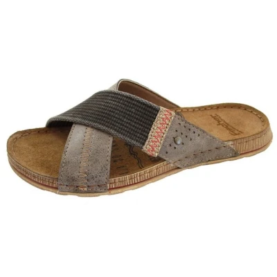 Abbildung von Fischer Markenschuh Lukas Pantolette aus Vegano (Lederimitat), mit Synthetik Futter, gepolstertes Fußbett