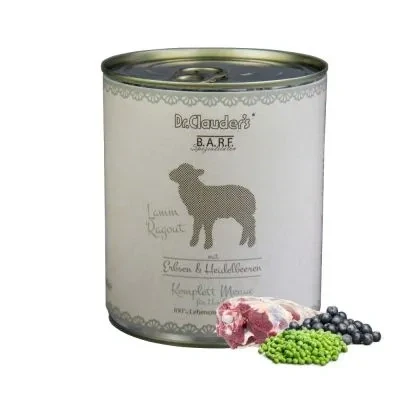 Abbildung von Dr.Clauder ́s B.A.R.F. Komplett Menue Lammragout 800g
