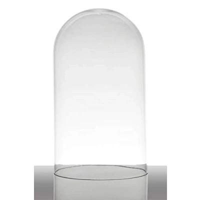 Abbildung von INNA Glas Glashaube Glasglocke Adelina, Zylinder Rund, klar, 28cm, Ø 16.5cm Zylinderglas Kuppel