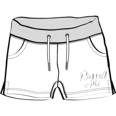 Abbildung von Russell Athletic A11401 UW 001 SL Shorts Damen White Größe S