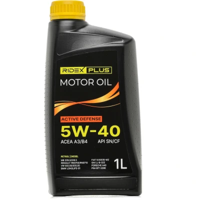 Abbildung von Ridex Plus 5W 40 1l Motoröl 1862O0125P VOLKSWAGEN: Golf 4 Schrägheck, 7 5 MERCEDES BENZ: E Klasse Limousine
