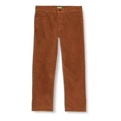 Abbildung von United Colors of Benetton Unisex Erwachsene Pantalone 434RUE00X Hose, Marrone Bruciato 901,
