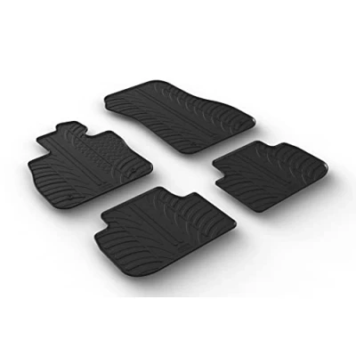 Abbildung von Gledring 0538 Fußmattensatz Gummi vorne und hinten 4 schwarz 800mm 600mm BMW: 1 Schrägheck