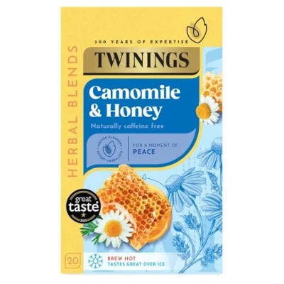 Abbildung von Twinings Camomile &amp; Honey 2x 30g Btl. (60g) 40 Tea Bags Kamillentee mit Honig