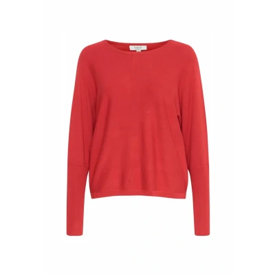 Abbildung von b.young Mmorla BAT Strickpullover, Damen, Größe: Medium, Scarlet sage