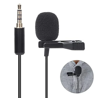 Abbildung von Tangxi Ansteck Lavalier Mikrofon, tragbares Kondensatormikrofon/aufsteckbares Ansteckmikrofon für Mobiltelefon/Laptop Konferenzinterviews