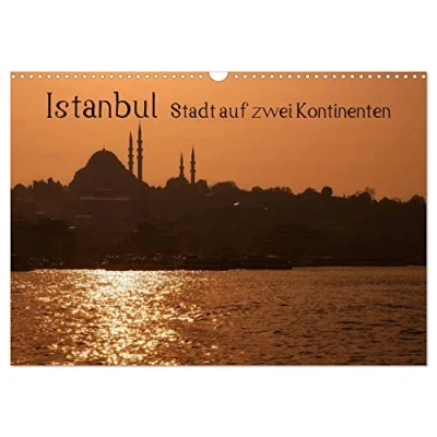Abbildung von Istanbul Stadt auf zwei Kontinenten (Wandkalender 2025 DIN A3 quer), CALVENDO Monatskalender