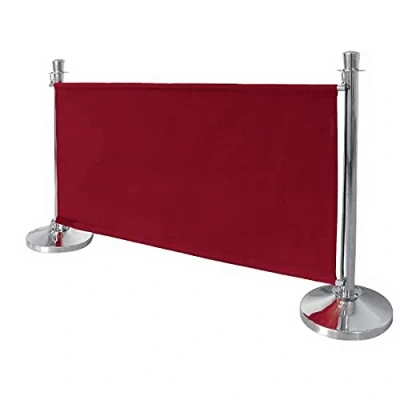 Abbildung von Bolero Canvas Absperrung, rot, inklusive Befestigungszubehör, Absperrpfosten separat erhältlich (S652, S652, S653, S655), feuerhemmender Stoff BS5852 ideal für Cafés, Bars, Restaurants, CF138