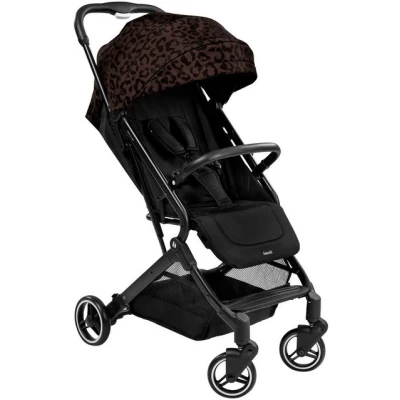 Abbildung von hauck Travel N Care, Leo Schwarz Reise Buggy für Kinder ab Geburt bis 22 kg mit Liegefunktion Leicht 6,9 &amp; Kompakt Klein Zusammenklappbar UPF 50+ EVA Räder Korb 3