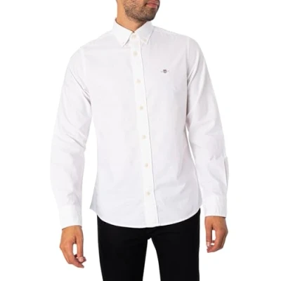 Abbildung von GANT SLIM Oxford Shirt Hemd, Herren, Größe: 3XL, White