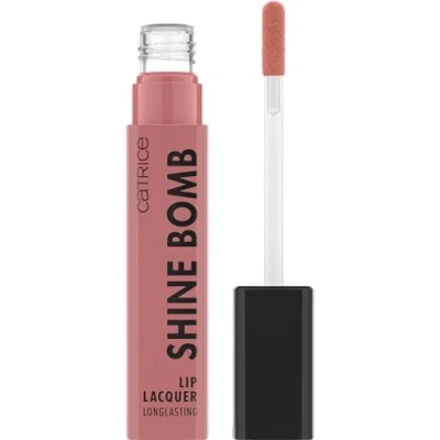 Abbildung von Catrice Shine Bomb Lip Lacquer, Lippenstift, Nr. 020, Nude, langanhaltend, sofortiges Ergebnis, glänzend, farbintensiv, vegan, ölfrei, ohne Parabene, Mikroplastikpartikel, 1er Pack (3ml)