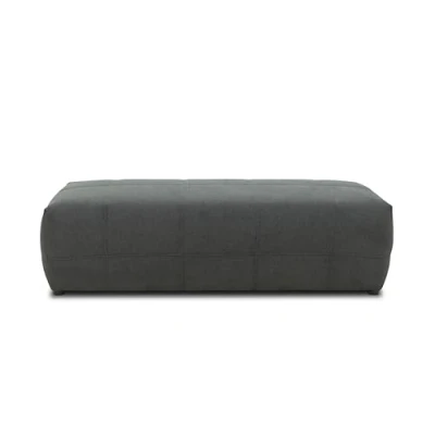 Abbildung von DOMO. collection Polsterhocker Brandon, Sitzhocker, Fußhocker, Hocker 150 x 60 40 cm, dunkelgrau