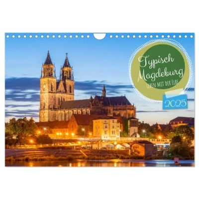 Abbildung von Typisch Magdeburg (Wandkalender 2025 DIN A4 quer), CALVENDO Monatskalender