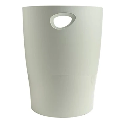 Abbildung von Exacompta 45306D ECOBIN 8er Pack Papierkörbe 15 Liter mit Griffen. Eleganter und robuster Papierkorb Mülleimer im modernen Design grau