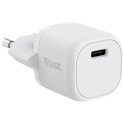 Abbildung von Trust Maxo USB C Ladegerät 20W PD, Schnellladegerät Stecker, Ladestecker Power Adapter (Ohne Ladekabel), Netzteil für iPhone 14/14 Pro Max, iPad, Samsung Galaxy, Tablets Weiß