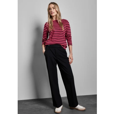 Abbildung von Street One Gestreiftes Langarmshirt, Damen, Größe: 34, Rot