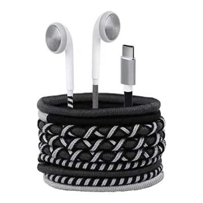 Abbildung von URIZONS USB C Kopfhörer bunt mit Mikrofon Stereo In Ear geflochten Sport Typ Ohrhörer für Pixel Samsung