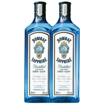 Abbildung von Gin Bombay Sapphire Rakete Flasche 1 L (Schachtel mit 2 von L)