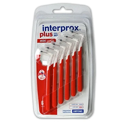 Abbildung von interprox plus mini conical rot Interdentalbürste 6 St