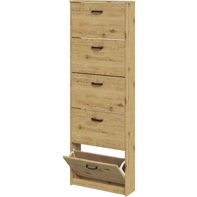 Abbildung von FMD Schuhschrank &quot;Step 5&quot;, Schuhkipper mit 5 Schuhklappen, Höhe 168,5 cm, Tiefe 17 cm
