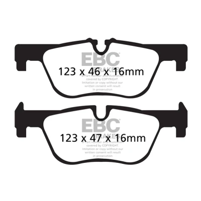 Abbildung von EBC Brakes DP22132 Bremsbelagsatz Hinterachse BMW: 1 Schrägheck, 4 Coupe, 3 Touring