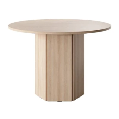 Abbildung von Selsey Esstisch Esszimmertisch Tisch Rund Durchmesser 104 cm Küchentisch Hexa Wisconsin Walnuss