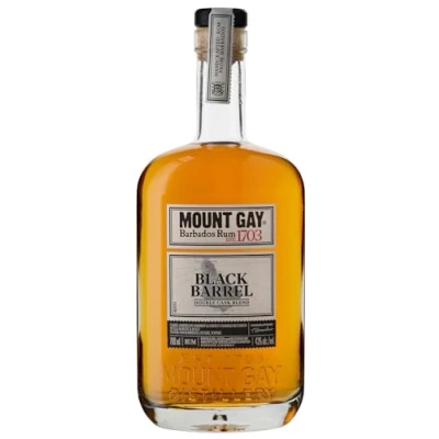 Abbildung von Mount Gay Black Barrel mit 43% vo. (1 x 0,7l) Karibischer Rum von der Insel Barbados Bis zu 7 Jahre im Whiskyfass gereift würzigem Bourbon Finish