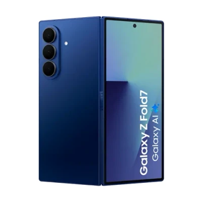 Abbildung von Samsung Galaxy Z Fold 7 256GB Dunkelblau mit klarmobil Vertrag im Telefónica Netz unbegrenzt telefonieren + 7000 MB 5G