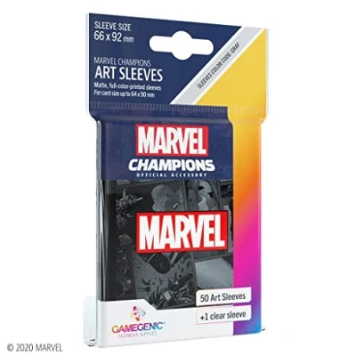 Abbildung von Gamegenic, Marvel Champions Sleeves Black, Sleeve color code: Gray
