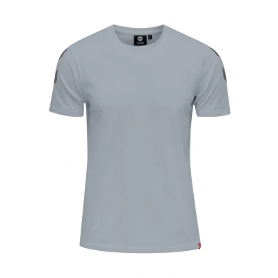 Abbildung von Hummel Legacy Chevron Tshirt print, Herren, Größe: Small, Grey melange