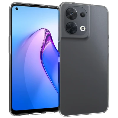 Abbildung von Oppo Reno 8 5G Hülle Silikon Accezz Soft Case/Backcover Handyhülle Transparent