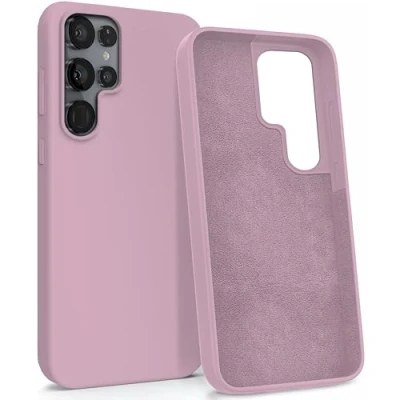 Abbildung von MyGadget Hülle für Samsung Galaxy S22 Ultra Gummierte Handyhülle [ 3 Layer Struktur ] Schutzhülle mit Soft Inlay &amp; Hardcase Cover außen Rosa