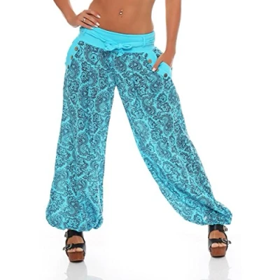 Abbildung von malito more than fashion Haremshose 3488 Aladinhose im Orient Print mit elastischem Bund Einheitsgröße