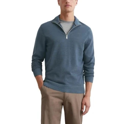 Abbildung von Marc O&#039;Polo Troyer Ottoman Struktur Strickpullover, Herren, Größe: Medium, Moon stone