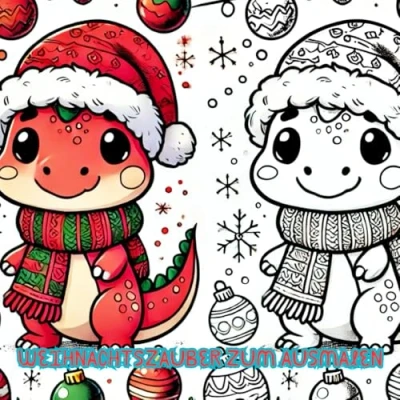 Abbildung von Weihnachtszauber zum ausmalen: Ausmalbuch Weihnachten: Ausmalspaß in der Advents und Weihnachtszeit für Kinder