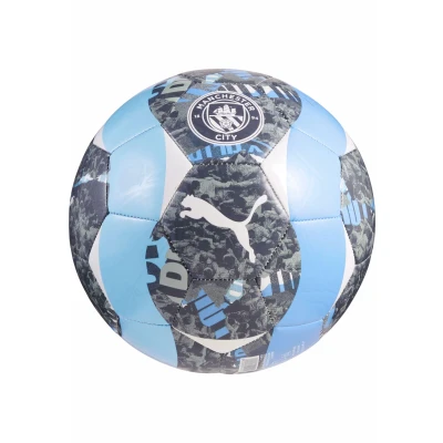 Abbildung von Puma MCFC Prematch Unisex Vereinsmannschaften, Größe: 5, Strong gray/team light blue