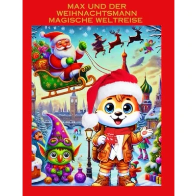 Abbildung von Max und der Weihnachtsmann magische Weltreise: Malbuch Geschichte