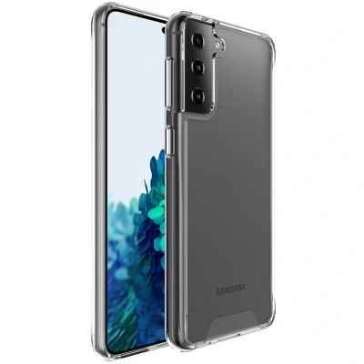 Abbildung von Samsung Galaxy S21 Plus Hülle Kunststoff Accezz Hard Case/Backcover Handyhülle Transparent Shockproof/Stoßfest