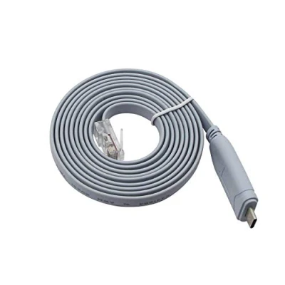 Abbildung von QiCheng&amp;LYS USB C Konsolenkabel mit FTDI Chip, Typ auf RJ45 für Router/Windows 7,8 / Switches/PCs/Laptops (USB 1,8m)